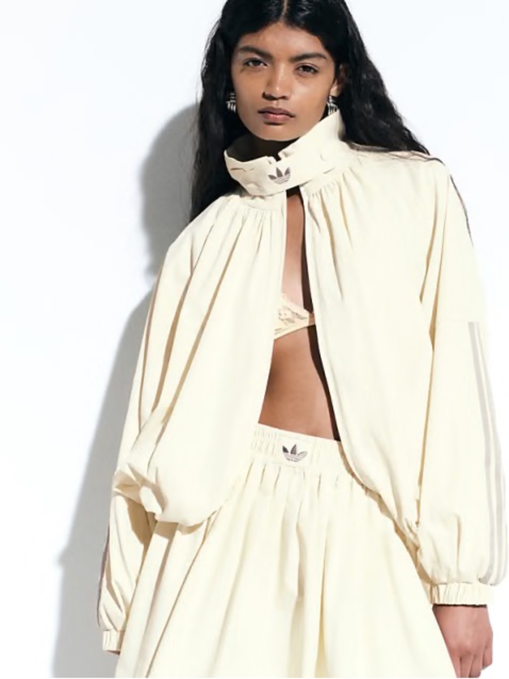 adidas Originals x ASOS pleated skort in buttermilk Small